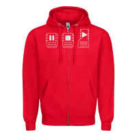 Red save manual pedal diagram stick shift car lover t shirt Zipper Hoodie - ArtMosaic