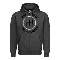 Charcoal Heather Happiness is Not Automatic..Save the manuals.. 3 Pedals Cars Lovers gi Zipper Hoodie - ArtMosaic