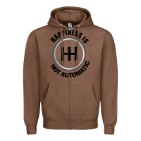 Chestnut Happiness is Not Automatic..Save the manuals.. 3 Pedals Cars Lovers gi Zipper Hoodie - ArtMosaic