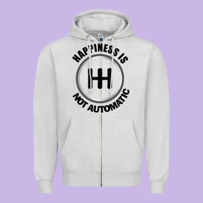 Happiness Is Not Automatic..save The Manuals.. 3 Pedals Cars Lovers Gi Zipper Hoodie Designed By Artmosaic