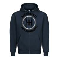 Navy Happiness is Not Automatic..Save the manuals.. 3 Pedals Cars Lovers gi Zipper Hoodie - ArtMosaic