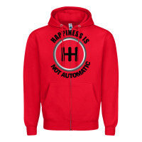 Red Happiness is Not Automatic..Save the manuals.. 3 Pedals Cars Lovers gi Zipper Hoodie - ArtMosaic