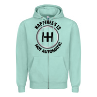 Seafoam Happiness is Not Automatic..Save the manuals.. 3 Pedals Cars Lovers gi Zipper Hoodie - ArtMosaic