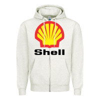 Oatmeal Heather Copy of shell gasoline Zipper Hoodie - ArtMosaic