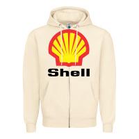 Sandshell Copy of shell gasoline Zipper Hoodie - ArtMosaic