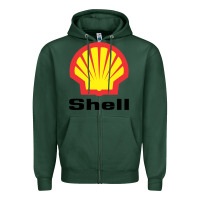 Sports Green Copy of shell gasoline Zipper Hoodie - ArtMosaic