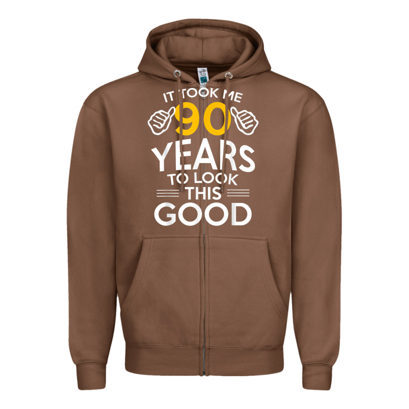 90th Birthday Gift Took Me 90 Years 90 Year Old Zipper Hoodie by trangStudio | Teevron
