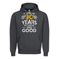 Smoke 90th Birthday Gift Took Me 90 Years 90 Year Old Zipper Hoodie - trangStudio