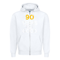 White 90th Birthday Gift Took Me 90 Years 90 Year Old Zipper Hoodie - trangStudio