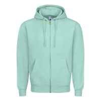 Seafoam The Matrix Everything Has A Beginning Green Font Zipper Hoodie - ArtMosaic