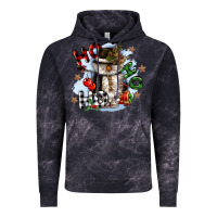 Cloud Black ho ho ho snowman gnome Vintage Hoodie - CowGirlArtShop