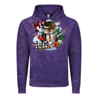 Cloud Purple ho ho ho snowman gnome Vintage Hoodie - CowGirlArtShop