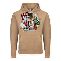 Vintage Coffee ho ho ho snowman gnome Vintage Hoodie - CowGirlArtShop