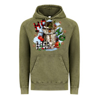 Vintage Olive ho ho ho snowman gnome Vintage Hoodie - CowGirlArtShop