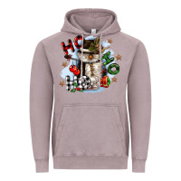 Vintage Zinc ho ho ho snowman gnome Vintage Hoodie - CowGirlArtShop
