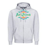 Heather Grey arizona tea Zipper Hoodie - ArtMosaic