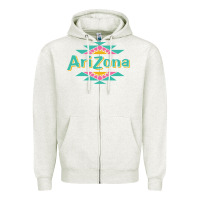 Oatmeal Heather arizona tea Zipper Hoodie - ArtMosaic