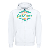 White arizona tea Zipper Hoodie - ArtMosaic