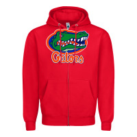 Red florida gators Zipper Hoodie - ArtMosaic