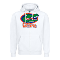 White florida gators Zipper Hoodie - ArtMosaic