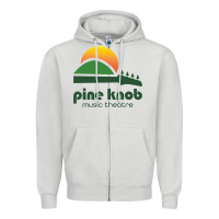 Dove Grey pine knob music theatre Zipper Hoodie - ArtMosaic