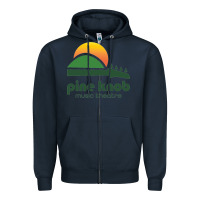 Navy pine knob music theatre Zipper Hoodie - ArtMosaic