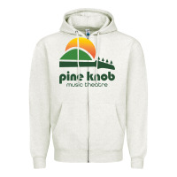 Oatmeal Heather pine knob music theatre Zipper Hoodie - ArtMosaic