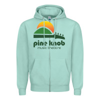 Seafoam pine knob music theatre Zipper Hoodie - ArtMosaic