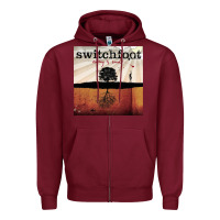Burgundy Switchfoot nothing is sound Zipper Hoodie - ArtMosaic