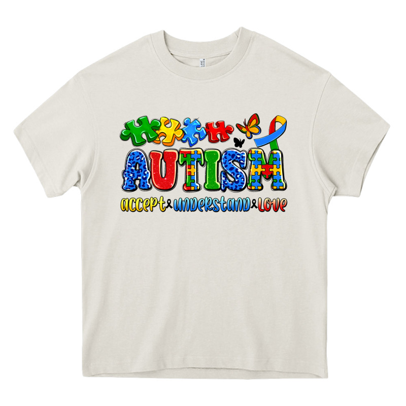 Autism Accept Understand Love Heavy Core Tee by Artiststas | Teevron