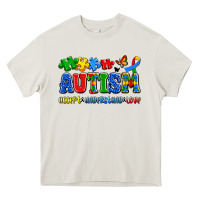 Cream autism accept understand love Heavy Core Tee - Artiststas