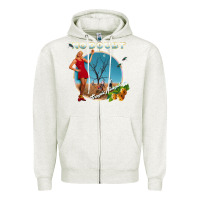 Oatmeal Heather no doubt, rock Zipper Hoodie - ArtMosaic
