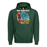 Sports Green no doubt, rock Zipper Hoodie - ArtMosaic