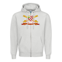 Dove Grey 8th field artillery w br   ribbon 8th field artillery w br ribbon Zipper Hoodie - ArtMosaic