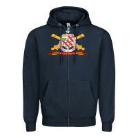 Navy 8th field artillery w br   ribbon 8th field artillery w br ribbon Zipper Hoodie - ArtMosaic