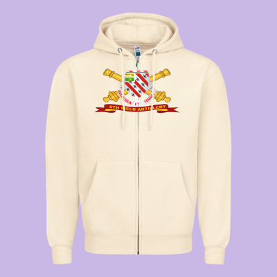8th Field Artillery W Br   Ribbon 8th Field Artillery W Br Ribbon Zipper Hoodie Designed By Artmosaic