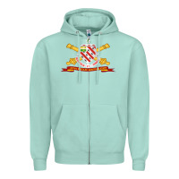 Seafoam 8th field artillery w br   ribbon 8th field artillery w br ribbon Zipper Hoodie - ArtMosaic