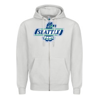 Dove Grey seattle thunderbirds, Zipper Hoodie - ArtMosaic