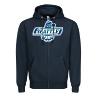 Navy seattle thunderbirds, Zipper Hoodie - ArtMosaic