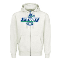 Oatmeal Heather seattle thunderbirds, Zipper Hoodie - ArtMosaic