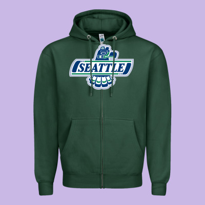 Seattle Thunderbirds, Zipper Hoodie Designed By Artmosaic