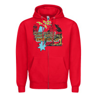 Red switchfoot merch Zipper Hoodie - ArtMosaic