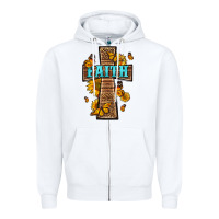 White Western Faith Cross Butterfly Zipper Hoodie - LillyAllenDesigns