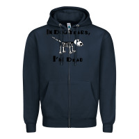 Navy in dog years i'm dead t shirt Zipper Hoodie - ArtMosaic