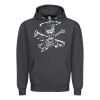 Smoke slash Zipper Hoodie - ArtMosaic