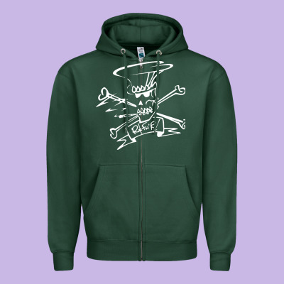 Slash Zipper Hoodie Designed By Artmosaic
