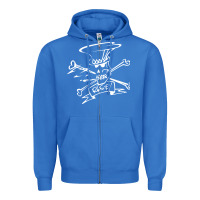 True Royal slash Zipper Hoodie - ArtMosaic