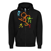 Black alan becker gaming gift Zipper Hoodie - ArtMosaic