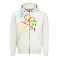 Oatmeal Heather alan becker gaming gift Zipper Hoodie - ArtMosaic