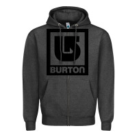 Charcoal Heather burton Zipper Hoodie - ArtMosaic